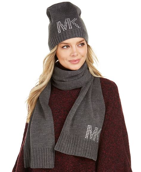 michael kors scarf set tj maxx|michael kors beanie hat.